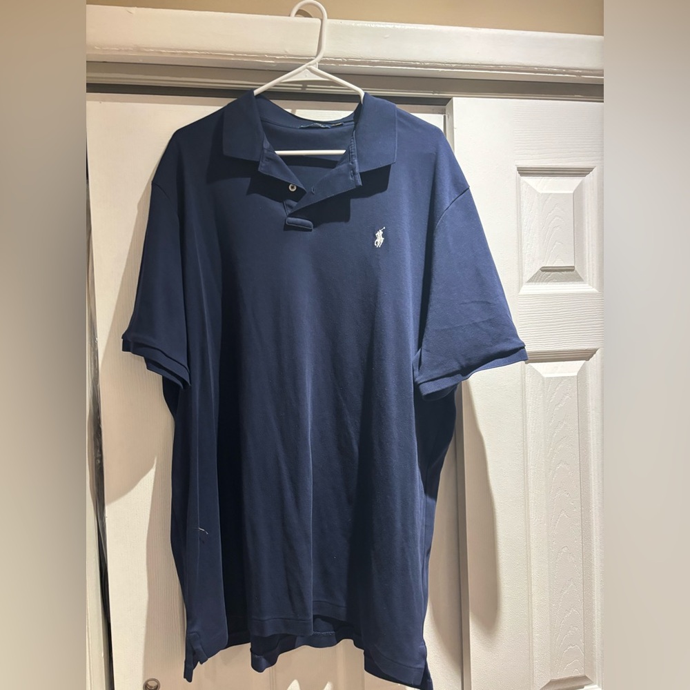 Ralph Lauren Blue Polo Shirt Classic Style